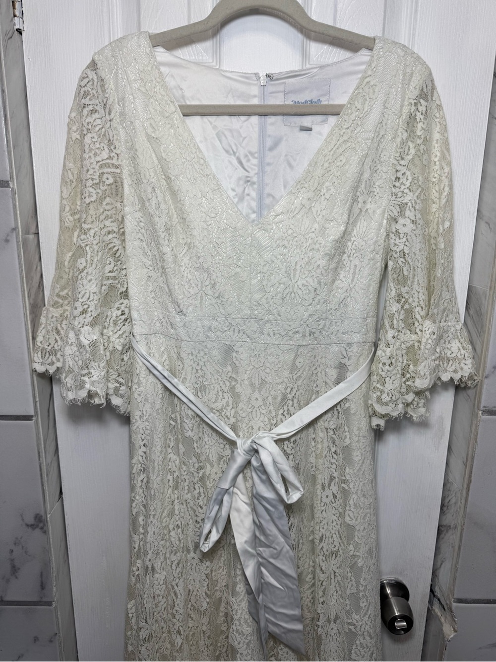 Modcloth Through the Bluebells Lace Maxi Dress Women’s Medium Vintage Inspired - Picture 3 of 16